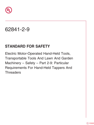 UL 62841-2-9 PDF UL 62841-2-9 PDF